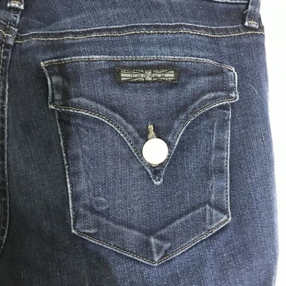 HUDSON Womens Blue Double Button Closure Collin Skinny Crop Jeans Size 26 - Picture 9 of 11